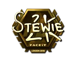Sticker | Stewie2K (Gold) | London 2018 - $ 460.00