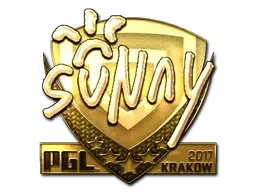 Sticker | suNny (Gold) | Krakow 2017 - $ 2787.44