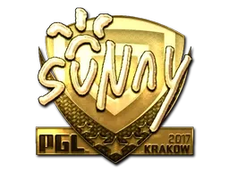 Sticker | suNny (Gold) | Krakow 2017 - $ 1771.09