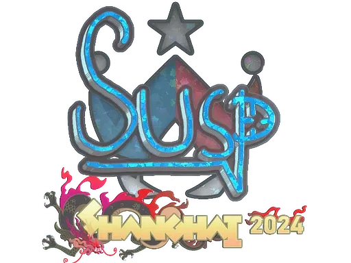 Sticker | susp (Glitter) | Shanghai 2024 ``