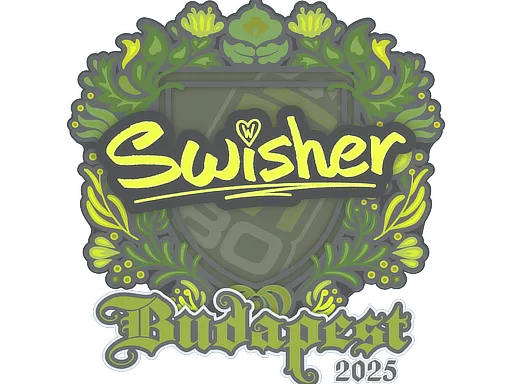 Sticker | Swisher | Budapest 2025 - $ 0.03