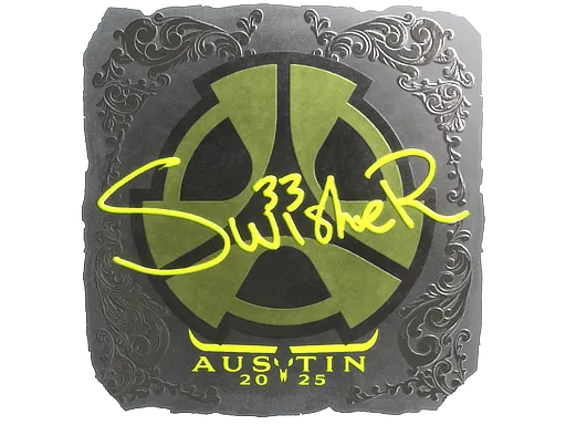 Sticker | Swisher (Foil) | Austin 2025 - $ 0.06
