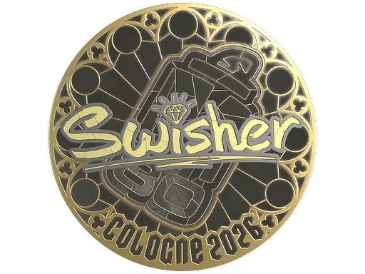 Sticker | Swisher (Gold) | Cologne 2026 - $ 0.00