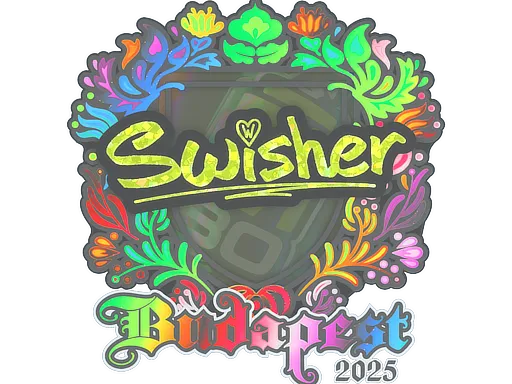 Sticker | Swisher (Holo) | Budapest 2025 - $ 0.46