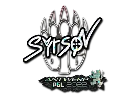 Sticker | syrsoN (Glitter) | Antwerp 2022 - $ 0.04