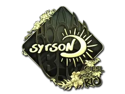 Sticker | syrsoN (Gold) | Rio 2022 - $ 14.10