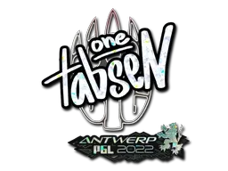 Sticker | tabseN (Glitter) | Antwerp 2022 - $ 0.05