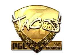 Sticker | TACO (Gold) | Krakow 2017 - $ 476.81