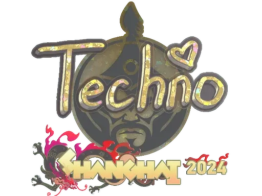 Sticker | Techno4K (Glitter) | Shanghai 2024 ``