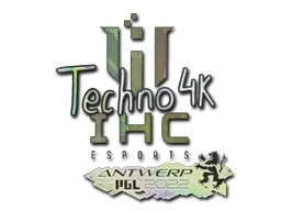Sticker | Techno4K (Holo) | Antwerp 2022 - $ 0.23
