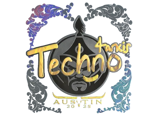 Sticker | Techno4K (Holo) | Austin 2025 - $ 0.46
