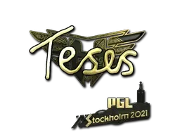 Sticker | TeSeS (Gold) | Stockholm 2021 - $ 7.47