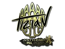 Sticker | tiziaN (Gold) | Antwerp 2022 - $ 3.16