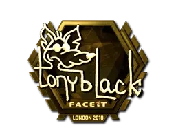 Sticker | tonyblack (Gold) | London 2018 - $ 663.60