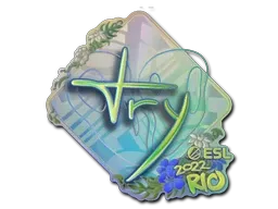 Sticker | TRY (Holo) | Rio 2022 - $ 1.28