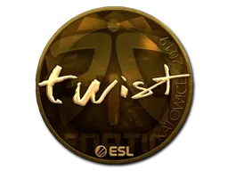 Sticker | twist (Gold) | Katowice 2019 - $ 29.03