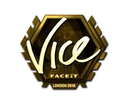 Sticker | vice (Gold) | London 2018 - $ 189.61