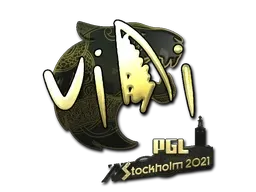 Sticker | VINI (Gold) | Stockholm 2021 - $ 4.43