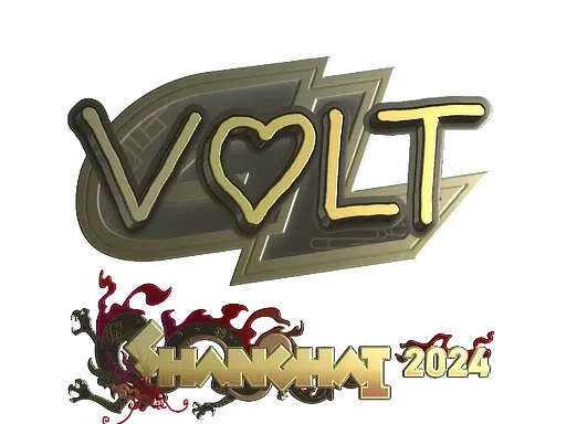 Sticker | volt (Gold) | Shanghai 2024 ``