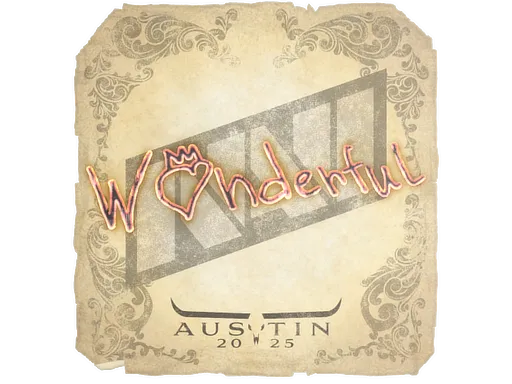 Sticker | w0nderful | Austin 2025 - $ 0.03