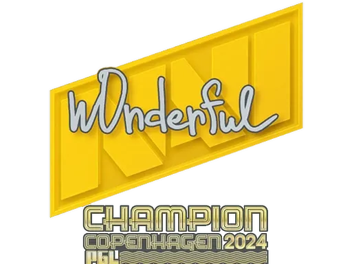 Sticker | w0nderful (Champion) | Copenhagen 2024 - $ 0.03