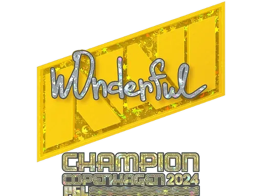 Sticker | w0nderful (Glitter, Champion) | Copenhagen 2024 - $ 0.19