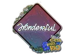 Sticker | w0nderful (Glitter) | Rio 2022 - $ 0.18