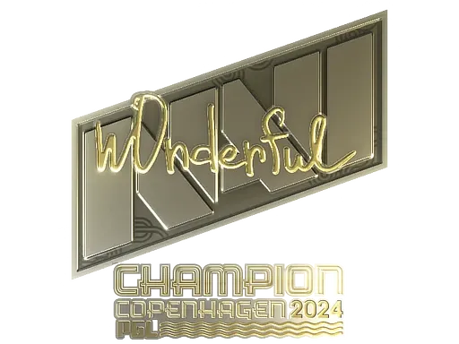 Sticker | w0nderful (Gold, Champion) | Copenhagen 2024 - $ 2.04