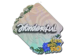 Sticker | w0nderful | Rio 2022 - $ 0.05