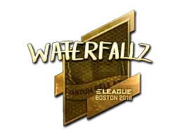 Sticker | waterfaLLZ (Gold) | Boston 2018 - $ 296.43