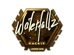 Sticker | waterfaLLZ (Gold) | London 2018 - $ 105.04