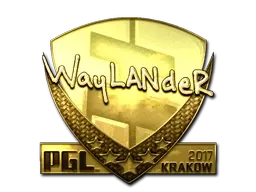 Sticker | wayLander (Gold) | Krakow 2017 - $ 458.53