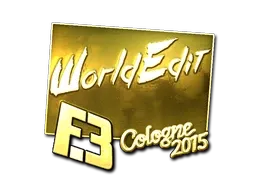 Sticker | WorldEdit (Gold) | Cologne 2015 - $ 19.11