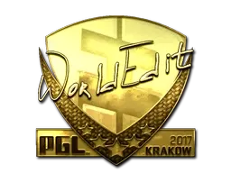 Sticker | WorldEdit (Gold) | Krakow 2017 - $ 394.50