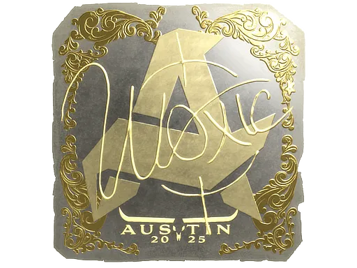 Sticker | woxic (Gold) | Austin 2025 - $ 1.59