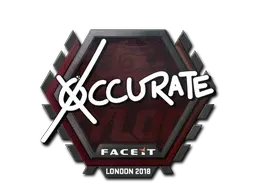 Sticker | xccurate | London 2018 - $ 0.95