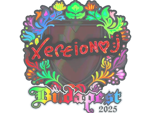 Sticker | xertioN (Holo) | Budapest 2025 - $ 0.29