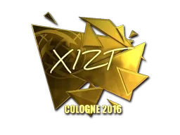 Sticker | Xizt (Gold) | Cologne 2016 - $ 42.00