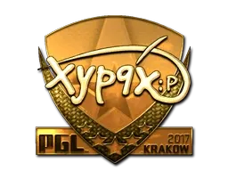 Sticker | Xyp9x (Gold) | Krakow 2017 - $ 1323.97
