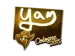 Sticker | yam (Gold) | Cologne 2015 - $ 18.46