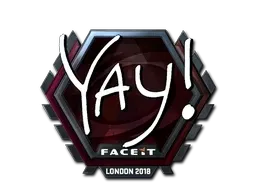 Sticker | yay (Foil) | London 2018 - $ 7.99