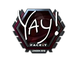 Sticker | yay (Foil) | London 2018 - $ 6.68