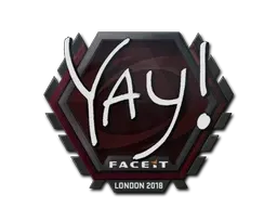 Sticker | yay | London 2018 - $ 4.67
