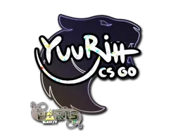 Sticker | yuurih (Glitter) | Paris 2023 - $ 0.05