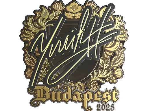 Sticker | yuurih (Gold) | Budapest 2025 - $ 1.56