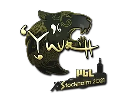 Sticker | yuurih (Gold) | Stockholm 2021 - $ 4.60