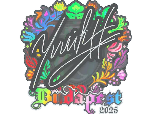 Sticker | yuurih (Holo) | Budapest 2025 - $ 0.33