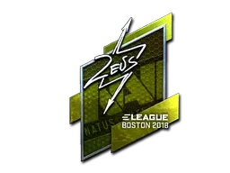 Sticker | Zeus (Foil) | Boston 2018 - $ 5.02