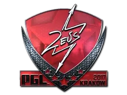Sticker | Zeus (Foil) | Krakow 2017 - $ 20.42