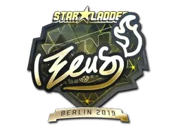 Sticker | Zeus (Gold) | Berlin 2019 - $ 9.37